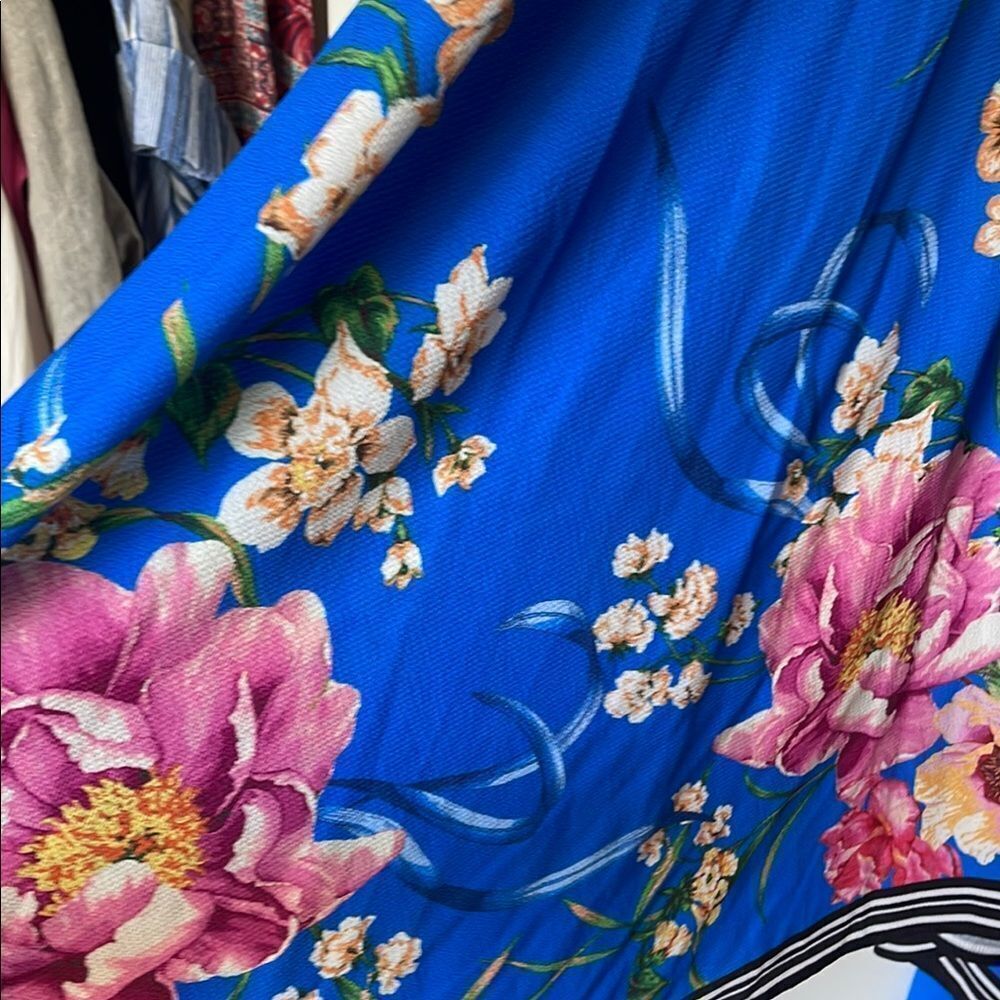 Floral Blue Maxi Dress - Picture 2 of 7